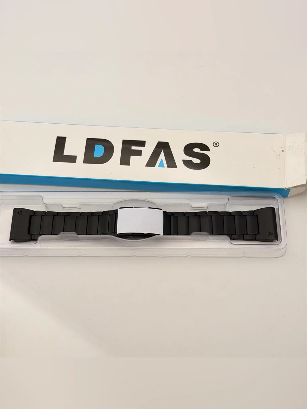 LDFAS Garmin 26mm Black Stainless Steel Band, New, High Quality